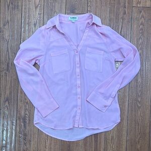 Express Blush Pink Portofino Shirt